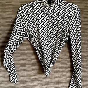 Stretchy mock neck dress top